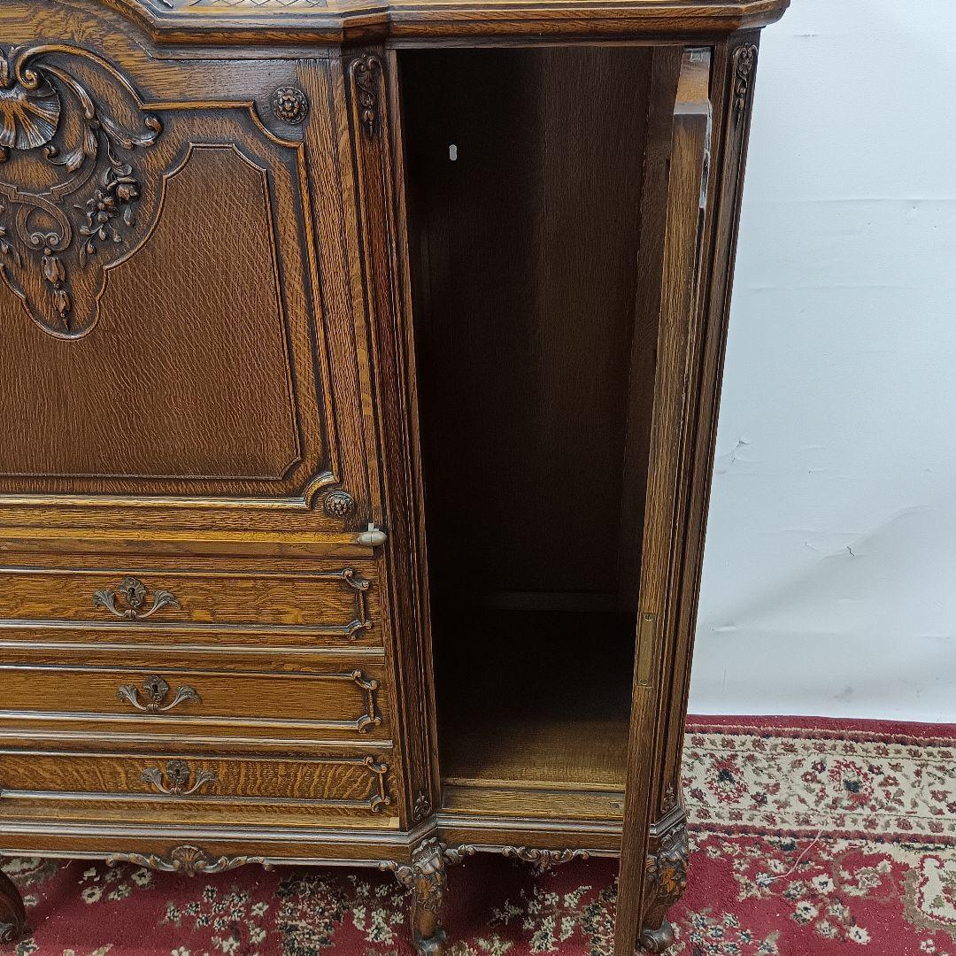 キャビネット　アンティーク　猫脚　外国製