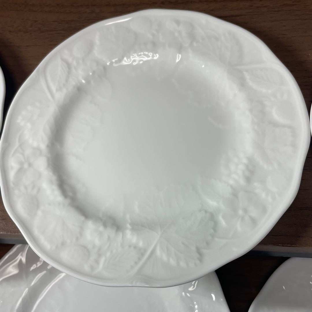 【希少】17cm 6枚ウェッジウッド ストロベリー＆バイン 廃盤 箱あり