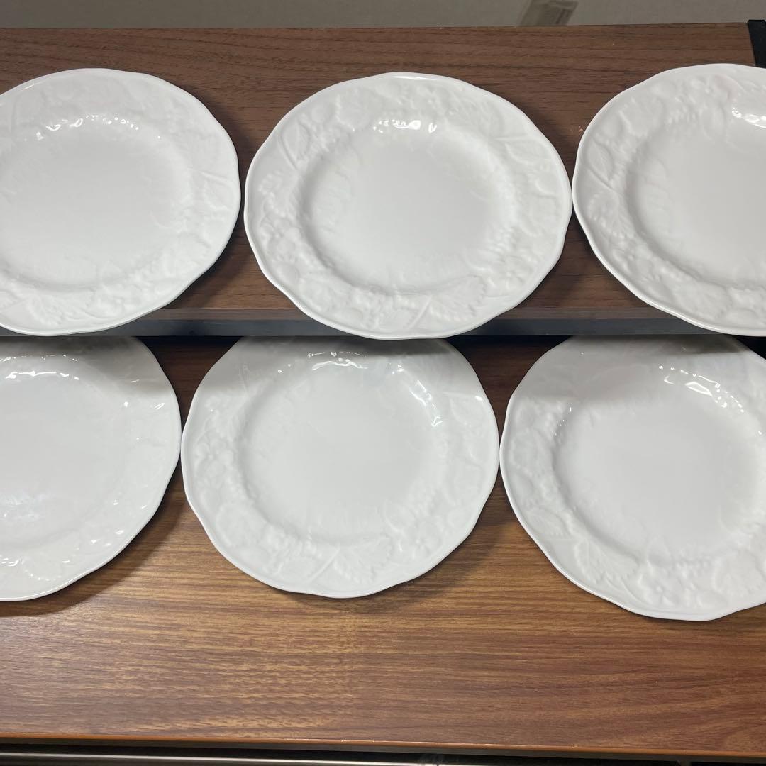 【希少】17cm 6枚ウェッジウッド ストロベリー＆バイン 廃盤 箱あり