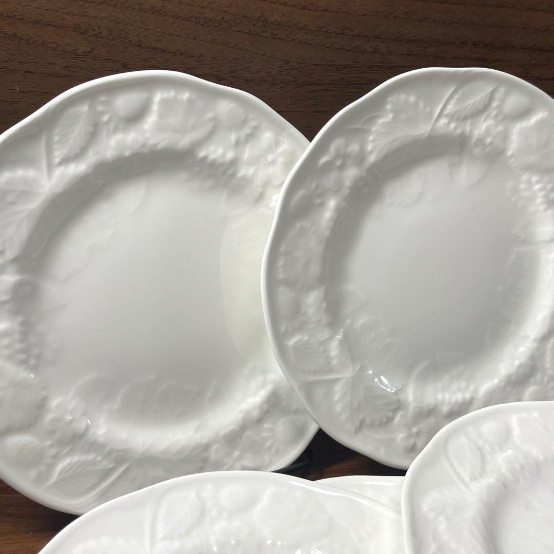 【希少】17cm 6枚ウェッジウッド ストロベリー＆バイン 廃盤 箱あり