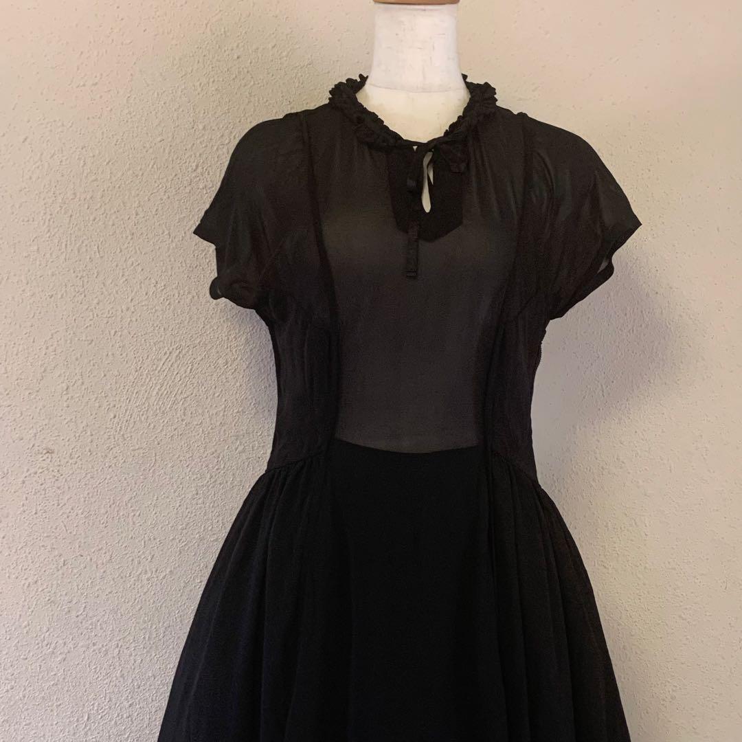 トリコ コムデギャルソン ＊クラシカル ワンピース 黒 【AD2005】