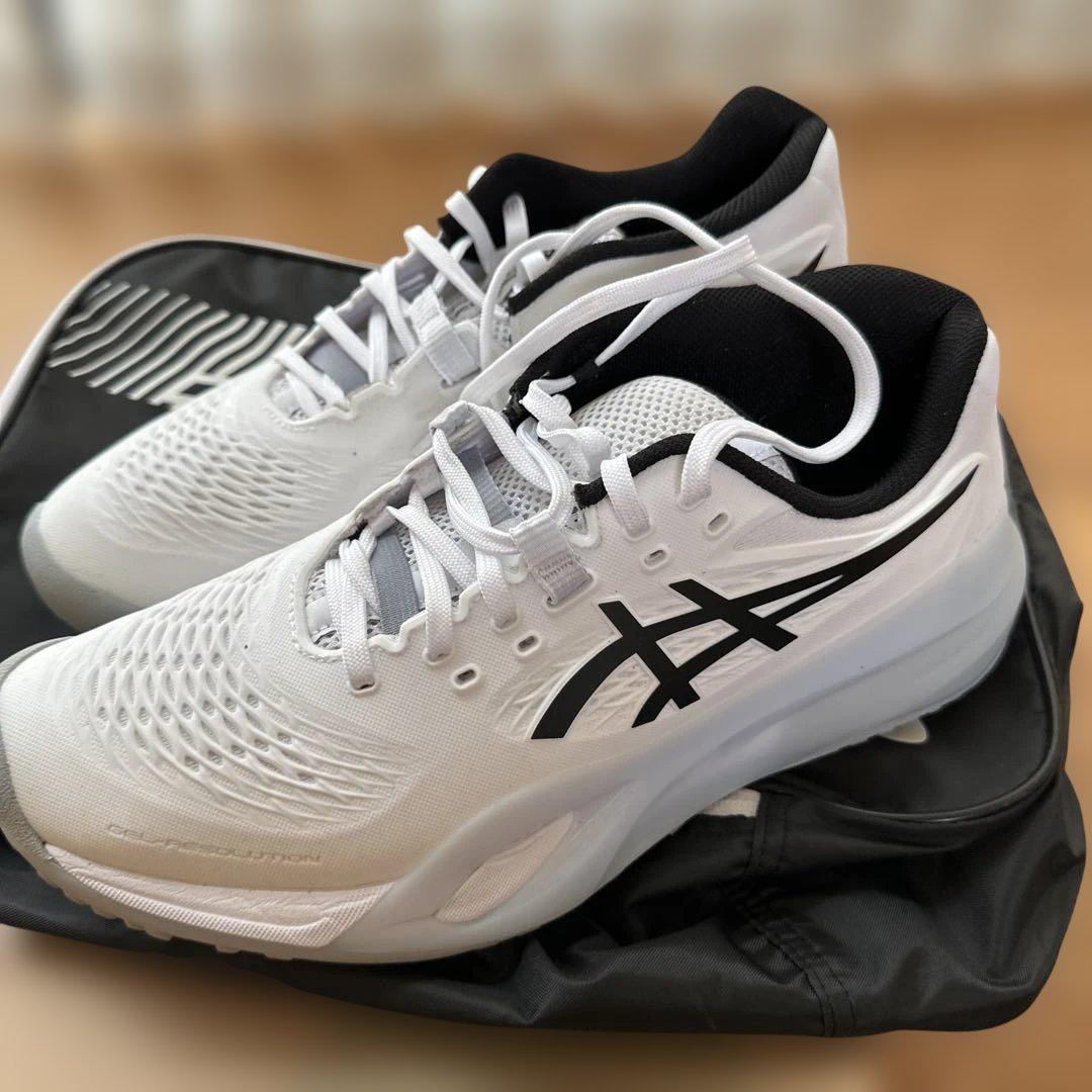 最終大幅お値下☆断捨離☆アシックスソフトテニス砂入りオムニクレー用テニスシューズ