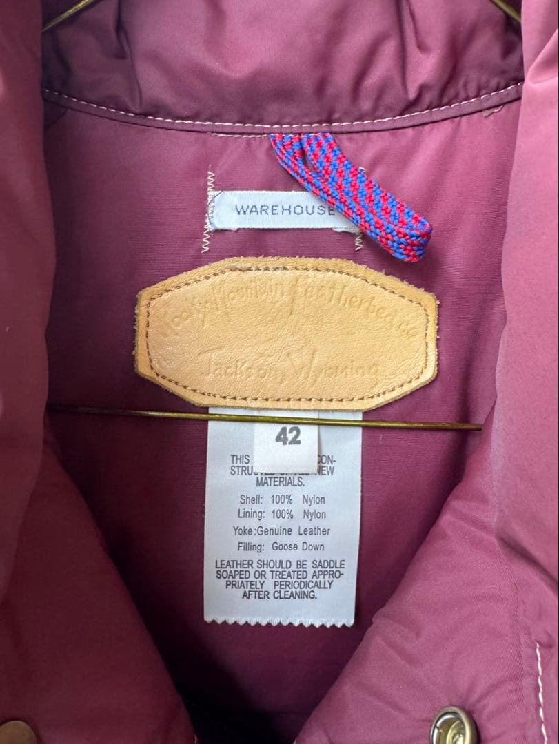 パンBさま/ WAREHOUSE ダウンベスト 42サイズ