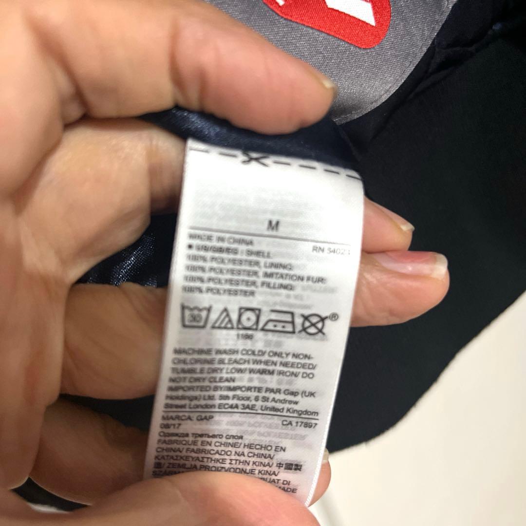 希少old gap MA-1 ファー　短丈　黒　ボンバージャケット　Y2K