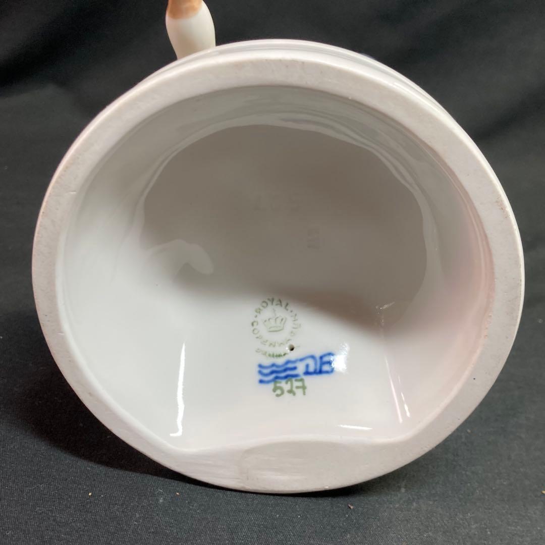 はなぞの様【美品】ロイヤルコペンハーゲン ガチョウと歩く少女 シルバースワン