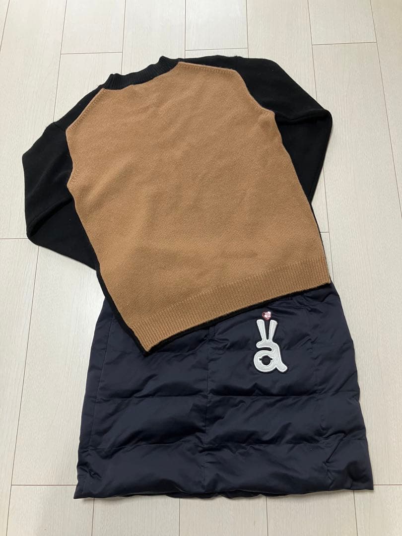 (美品)アルチビオ 2023秋冬カシミヤセーター・中綿スカートセット サイズ38