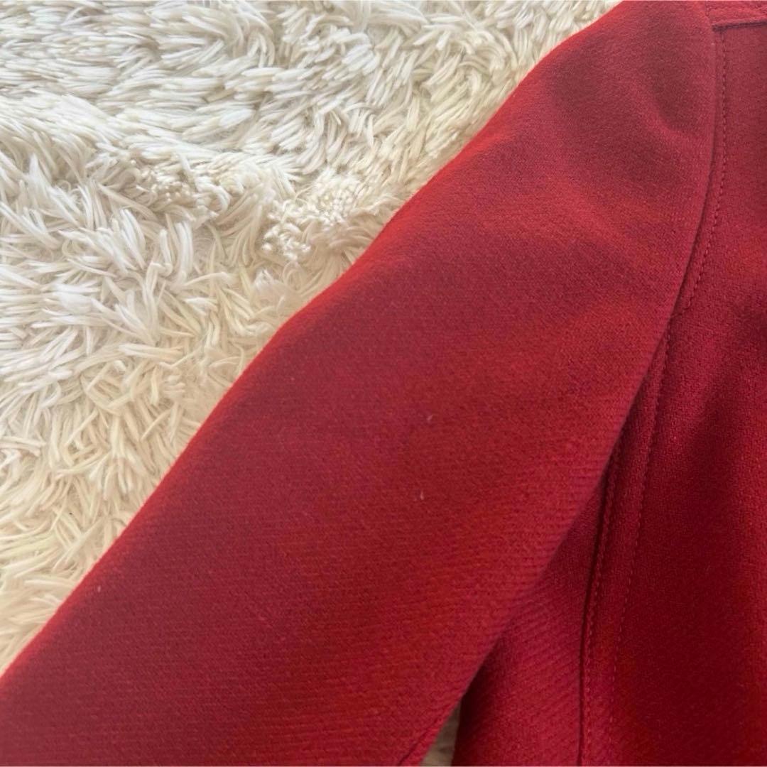 バーバリーブリット カシミヤ混 ピーコート ナポレオンコート 襟ボア プリーツ