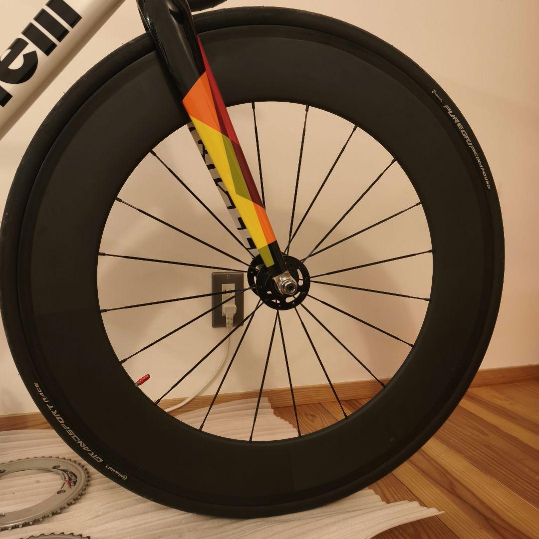 カーボンホイール　88mm フロント クリンチャー