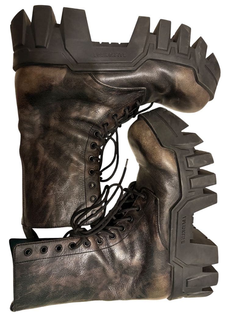 靴 balenciaga faded bulldozer boots42