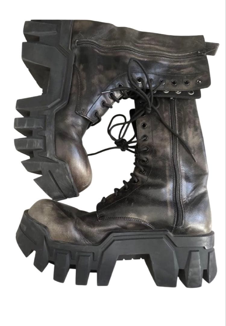 靴 balenciaga faded bulldozer boots42