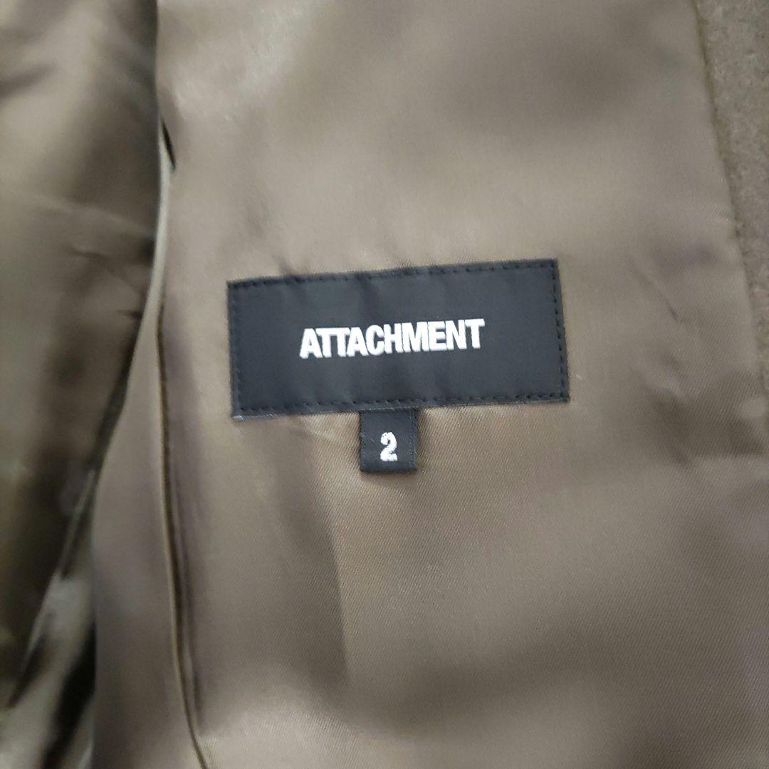 Attachment STUDIOUS別注 カシミア混 チェスターコート カーキ