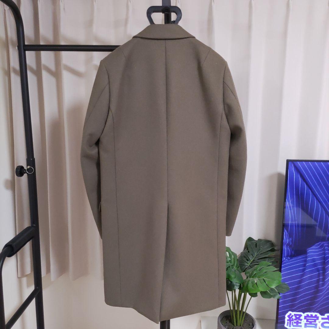 Attachment STUDIOUS別注 カシミア混 チェスターコート カーキ