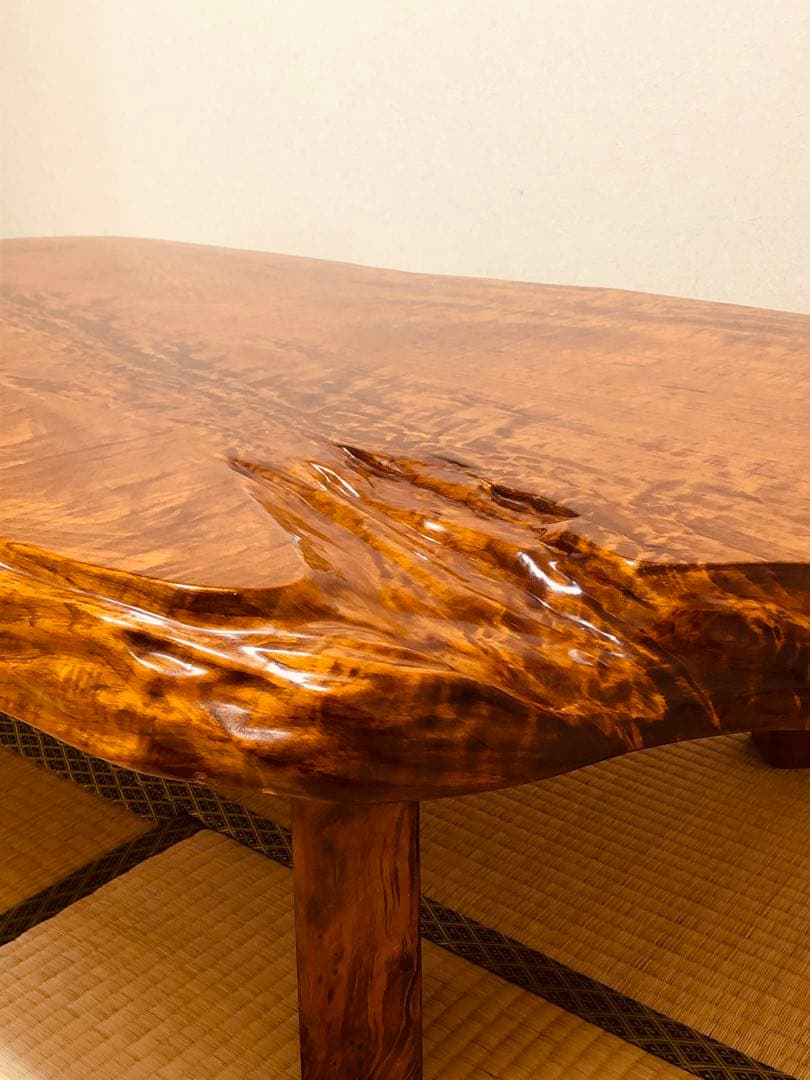 【格安出品】座卓 キズあります 重量50kg 天板厚み7cm