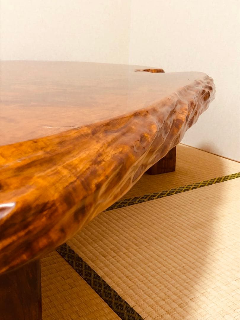 【格安出品】座卓 キズあります 重量50kg 天板厚み7cm