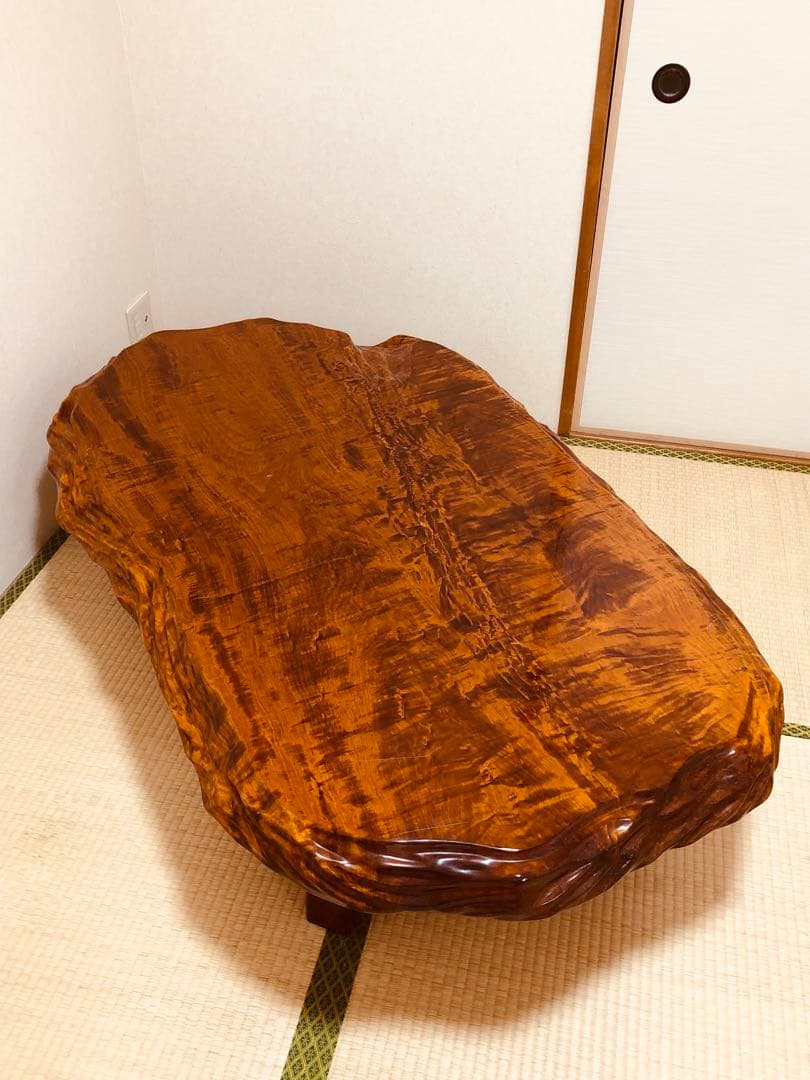 【格安出品】座卓 キズあります 重量50kg 天板厚み7cm