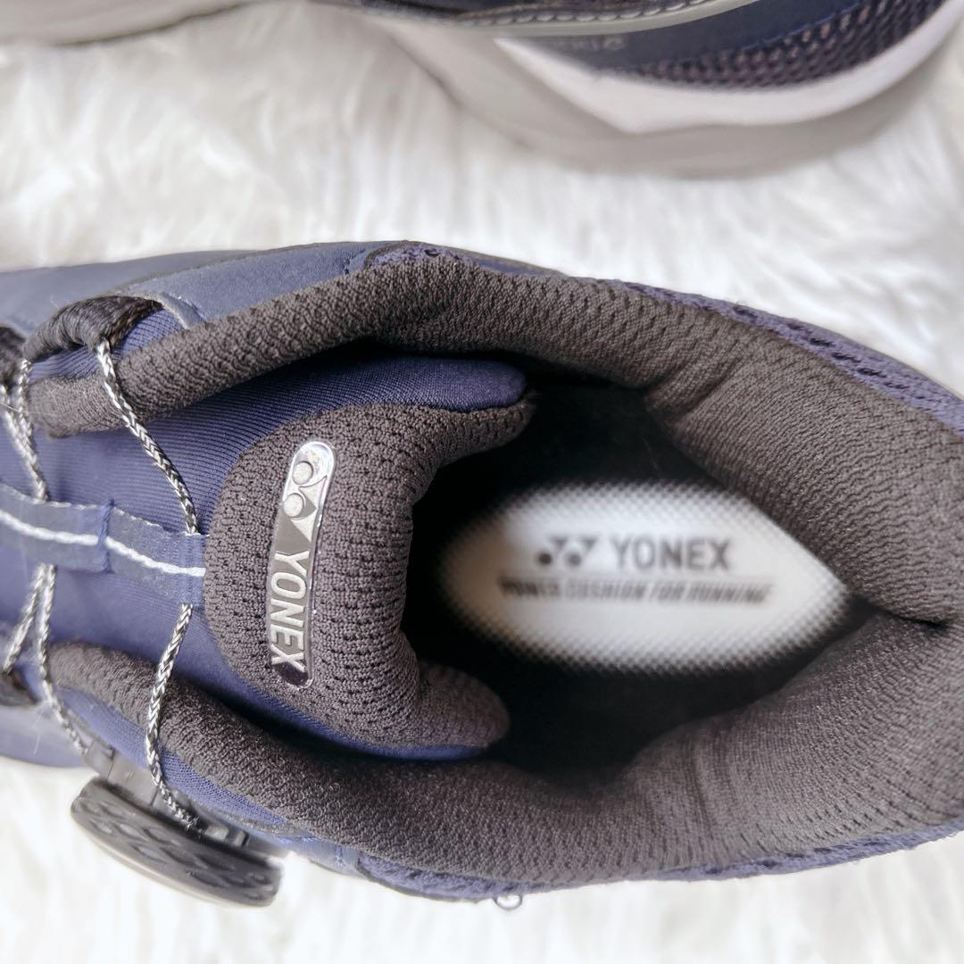 タグ付き YONEX ヨネックス パワークッション セーフラン900C ネイビー