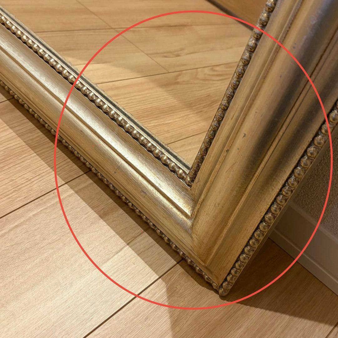 ローラアシュレイで購入 壁掛けミラー シャンパンゴールド 60cm×80cm