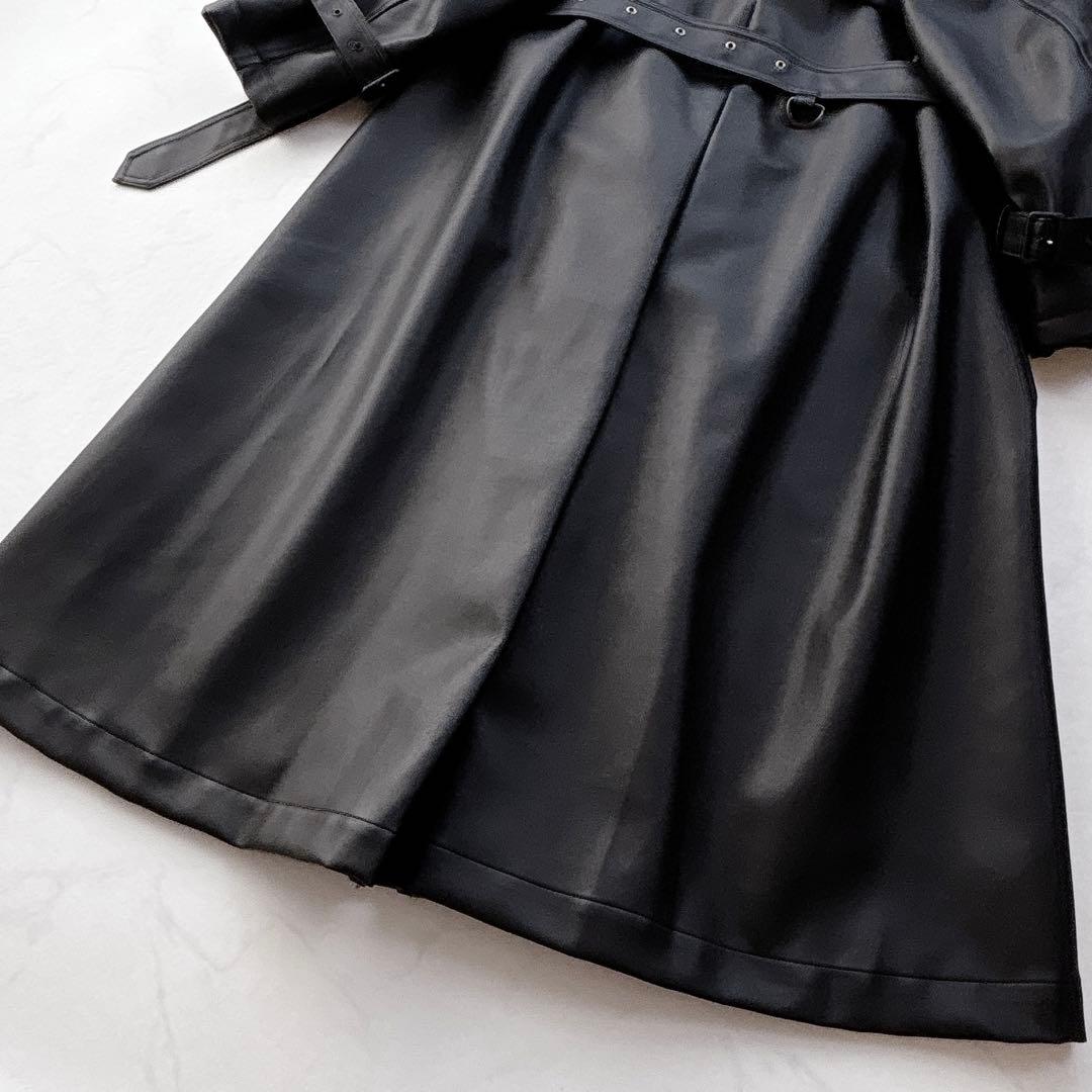 【THE TOE】23AW　AVIGNON TRENCH COAT　レザー　黒