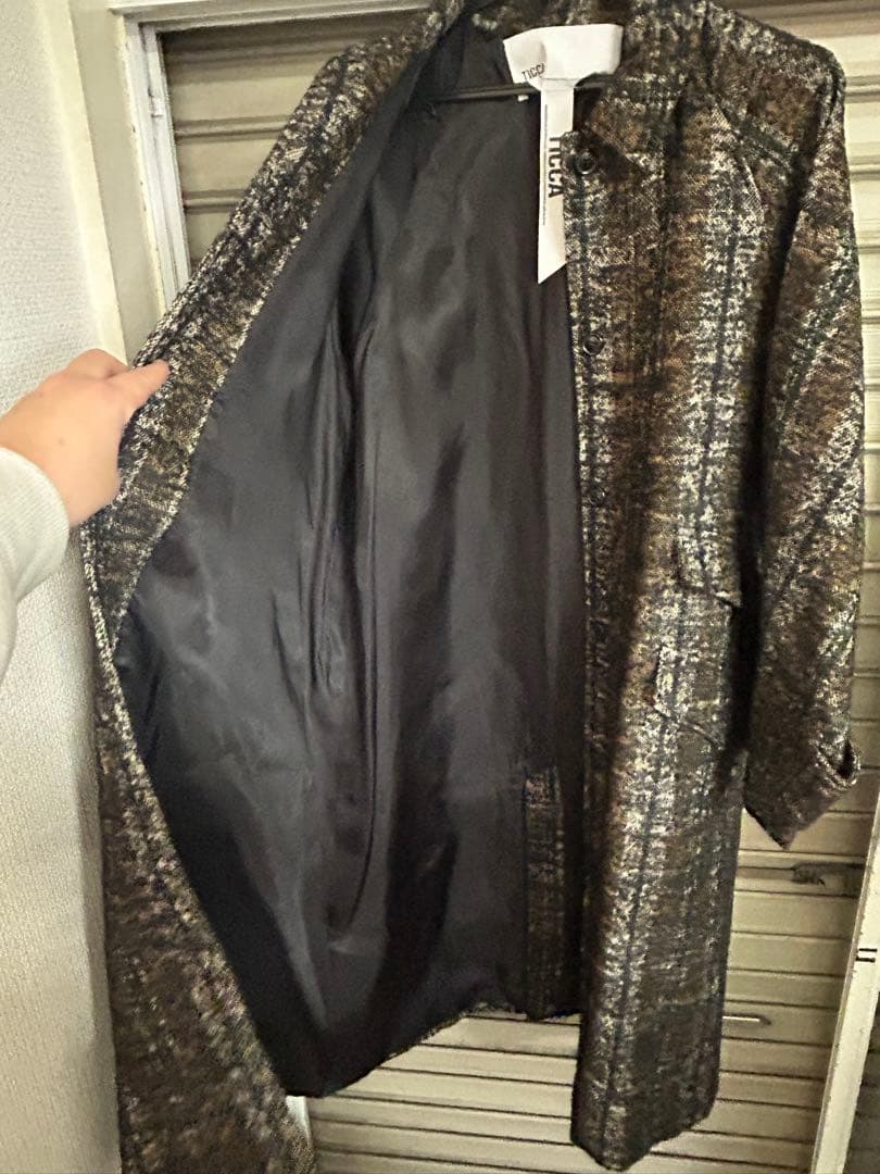 極美品 【TICCA】ティッカ　Aライン コート クリーニング済み