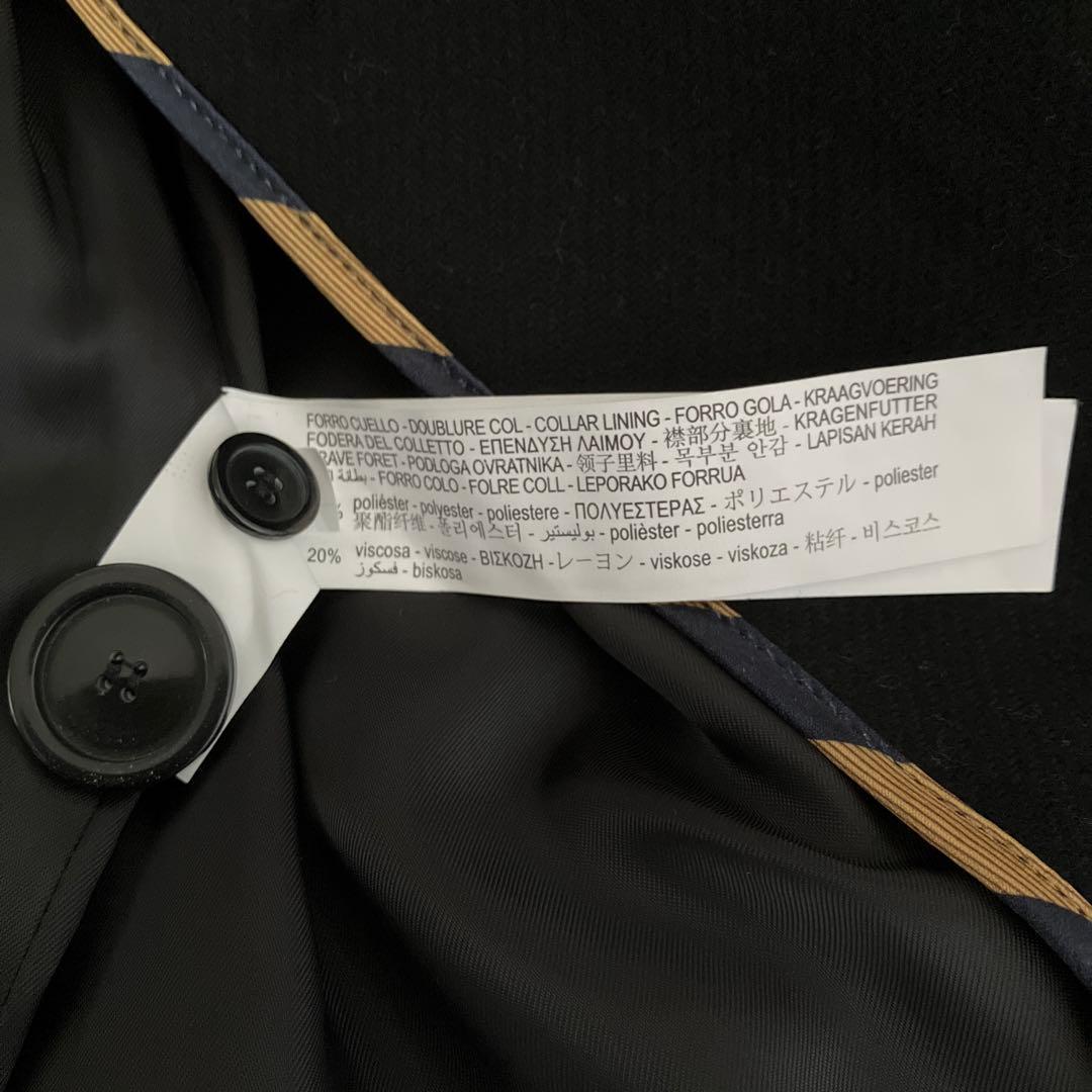 ZARA Woman MANTECO黒 ダブルチェスターコート L Large