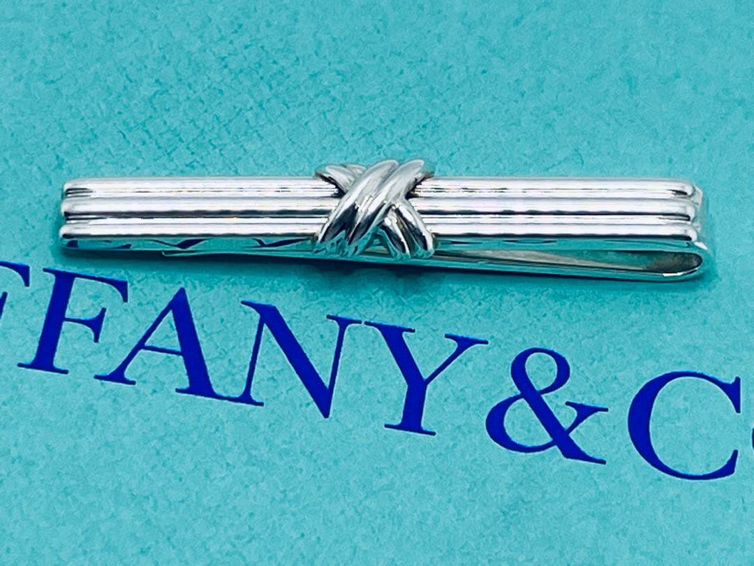 c832 美品　ティファニー　1992 シグネチャー　ネクタイピン　925