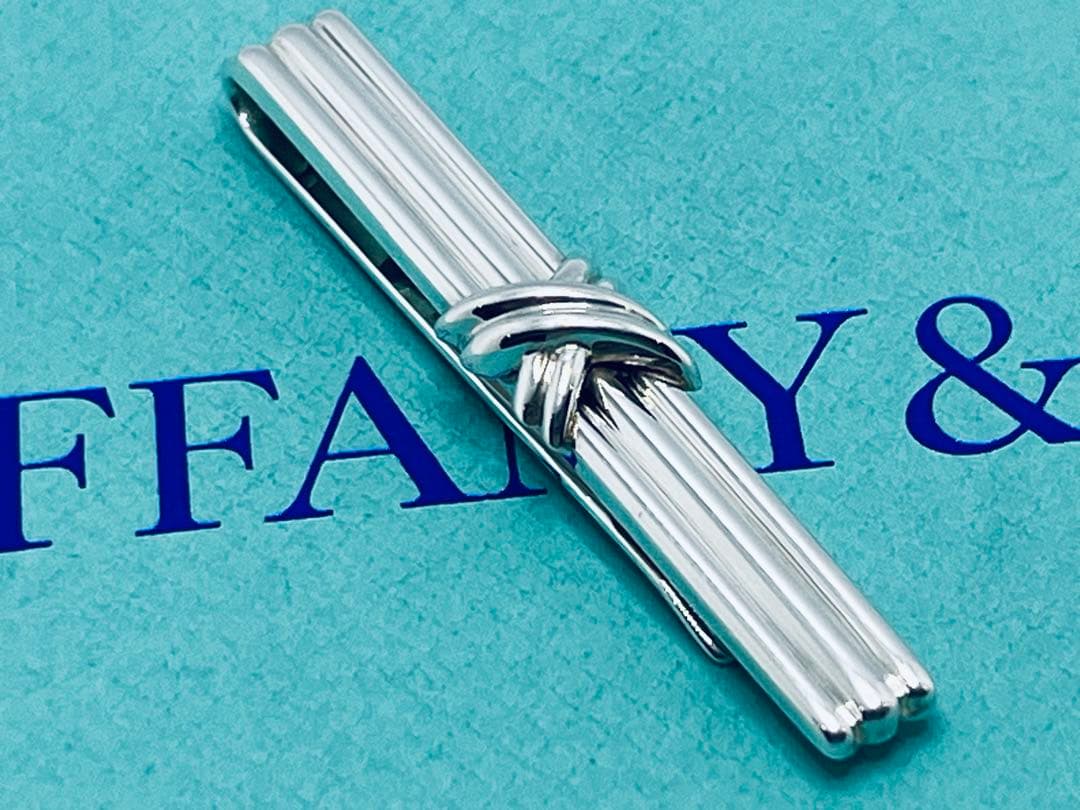 c832 美品　ティファニー　1992 シグネチャー　ネクタイピン　925