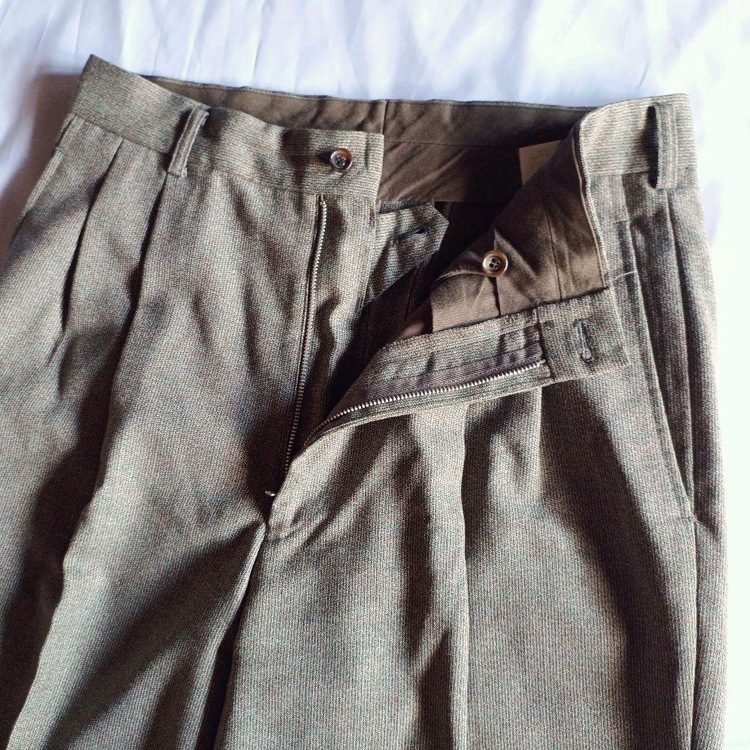 90s コムデギャルソン ウール マルチカラー スラックス