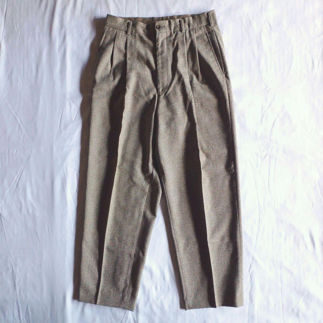 90s コムデギャルソン ウール マルチカラー スラックス