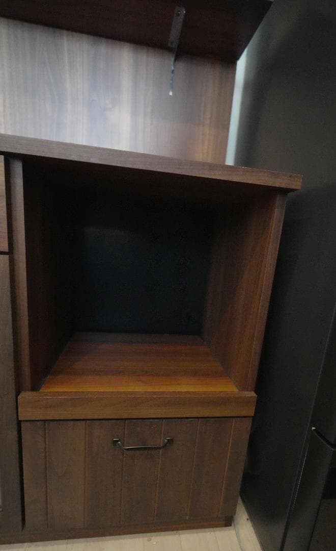 【送料込最終値】大川家具食器棚 MONT モント 120カウンター＆バックパネル