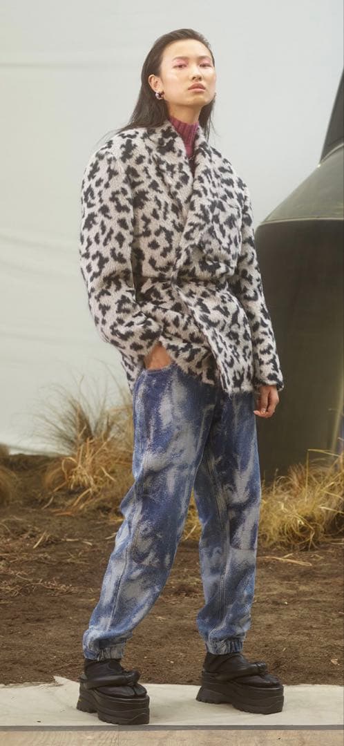 AMBUSH リアルラビットファーコート