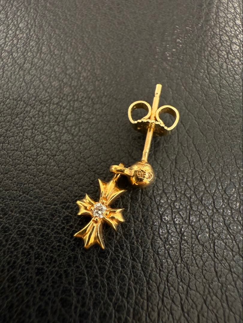 クロムハーツ 22k ER TNY E PLS DROP1 DMND ピアス