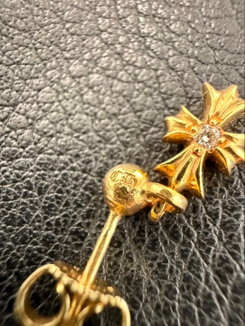 クロムハーツ 22k ER TNY E PLS DROP1 DMND ピアス