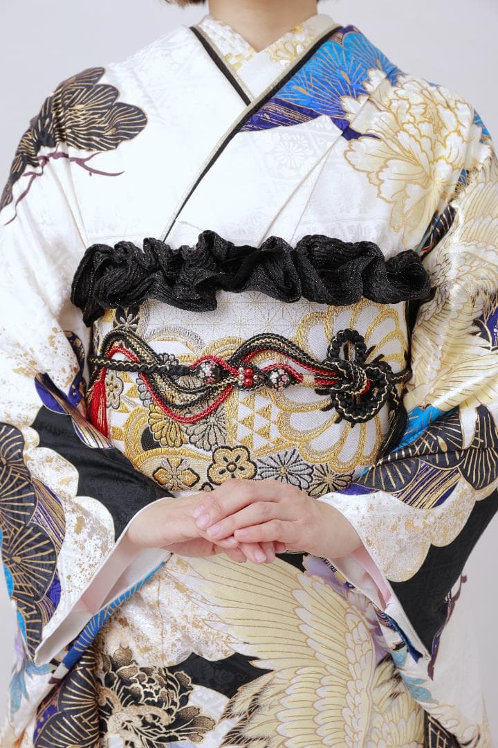 ≪美品≫正絹　振袖9点フルセット【861】【160cm~170cmの方用】