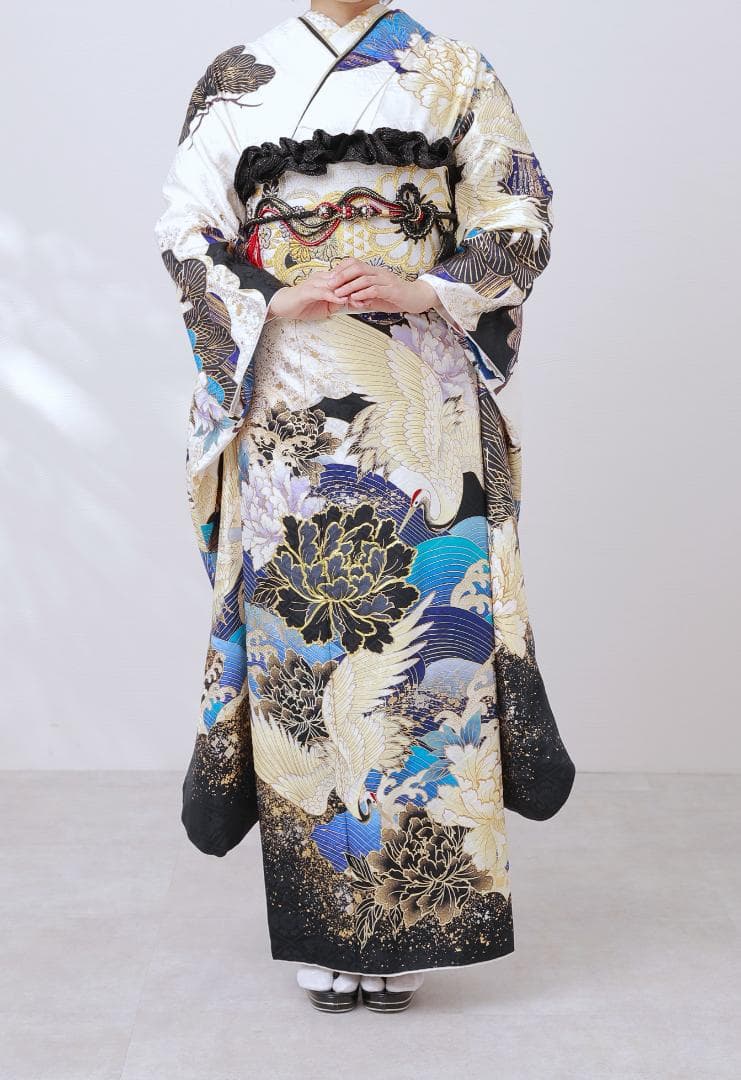 ≪美品≫正絹　振袖9点フルセット【861】【160cm~170cmの方用】