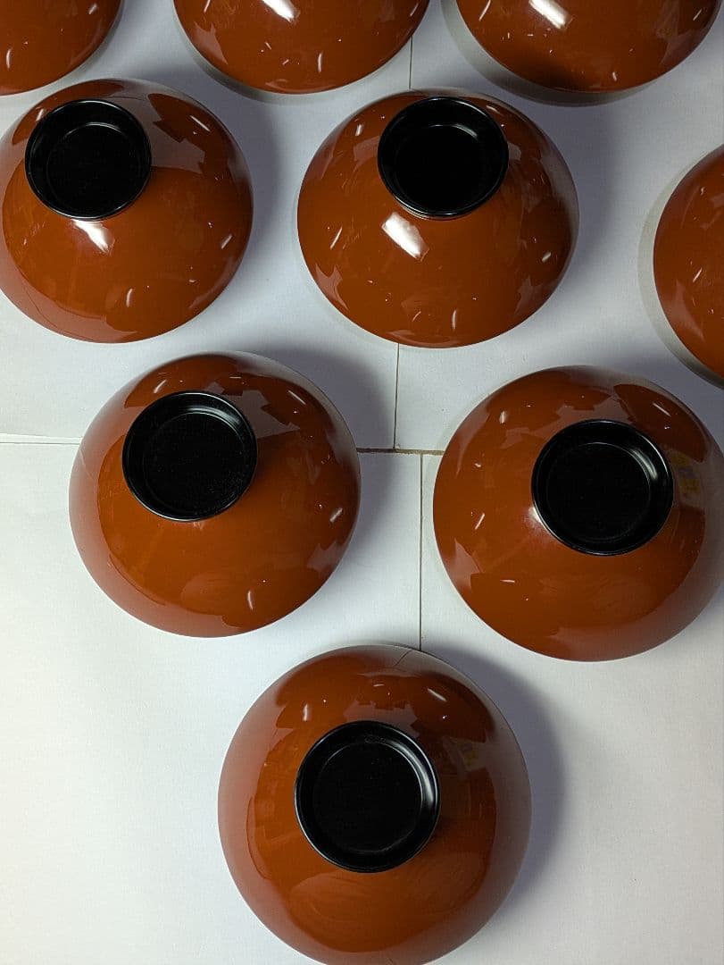 リケさん専用輪島塗、蒔絵金彩細工、沈金菊模様、木製、蓋付椀、吸物椀、10客、箱付