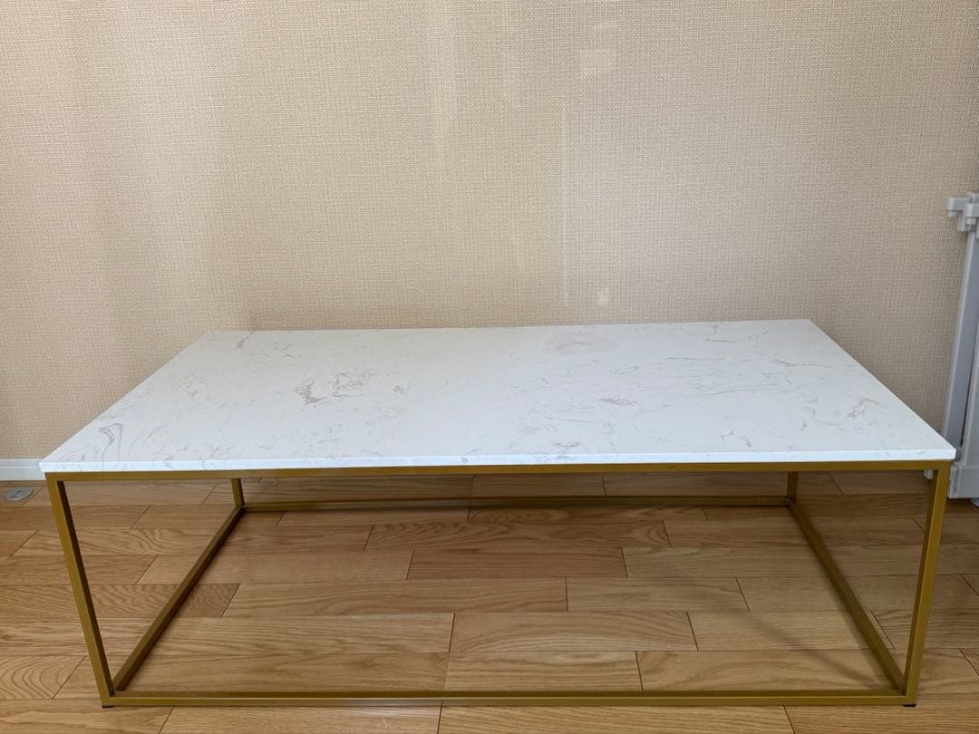 値下げ　kare キューウェストマーブル 120x60cm ローテーブル　大理石