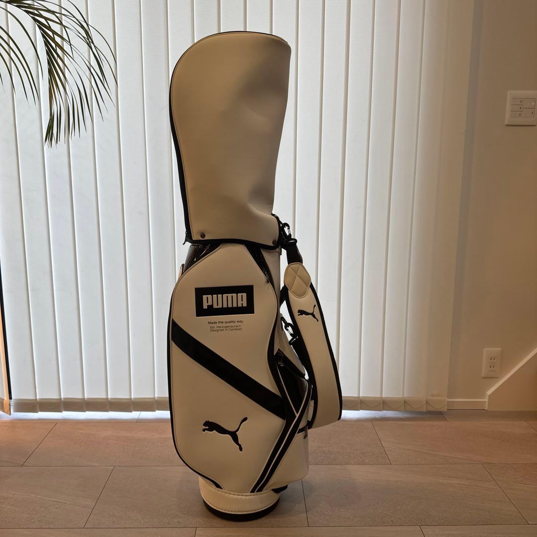 PUMA キャディバッグ ホワイト・ブラック