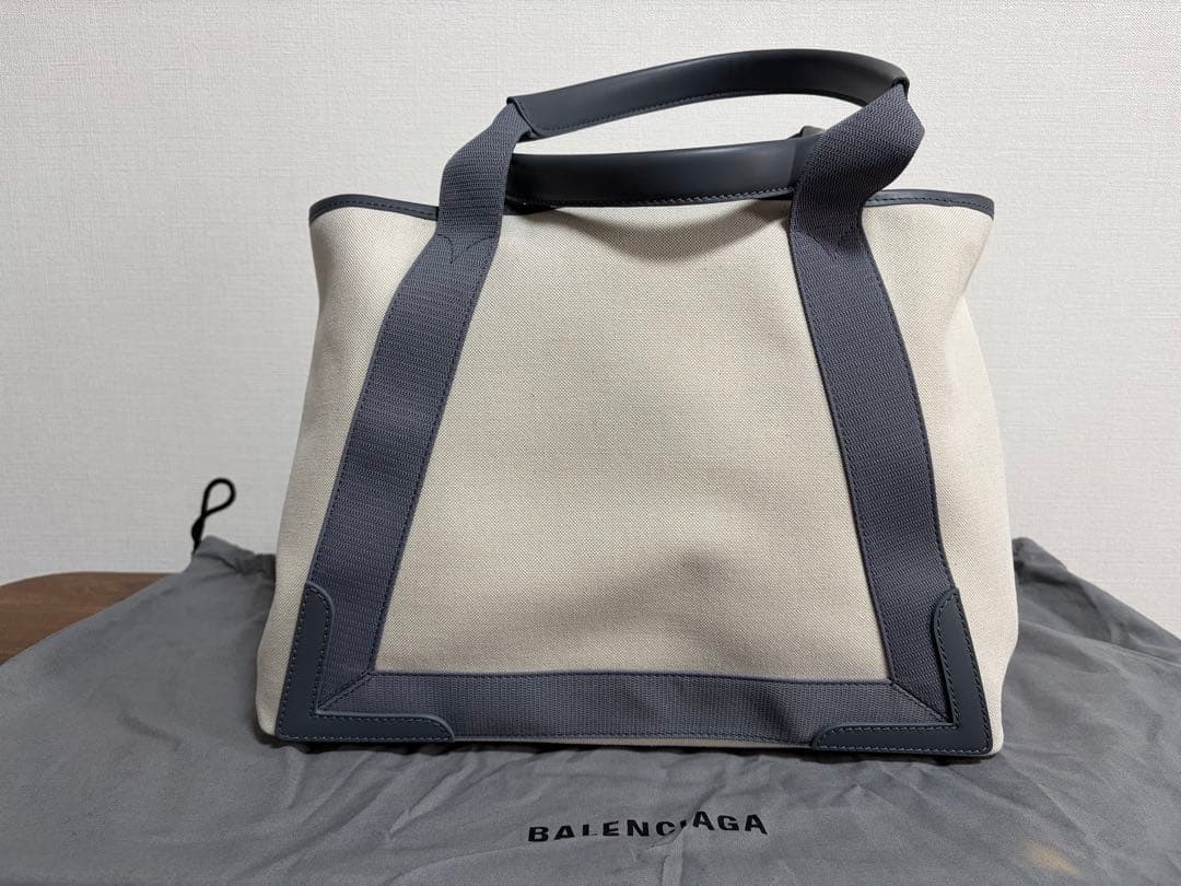 BALENCIAGA バレンシアガ トートバッグ アイボリー グレー ポーチ付き