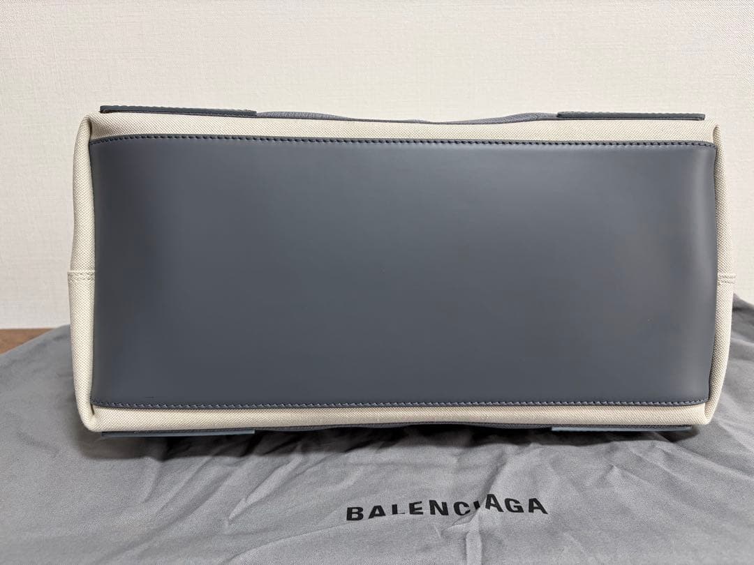 BALENCIAGA バレンシアガ トートバッグ アイボリー グレー ポーチ付き