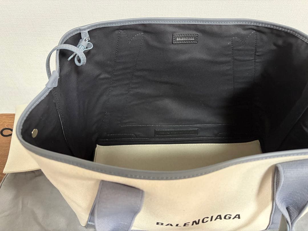 BALENCIAGA バレンシアガ トートバッグ アイボリー グレー ポーチ付き