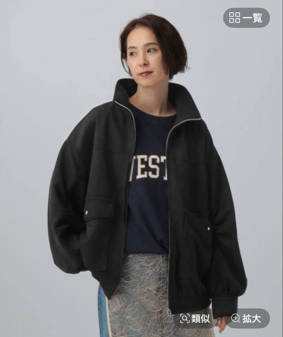 今季新作 LEPSIMフェイクスエードブルゾン ブラック