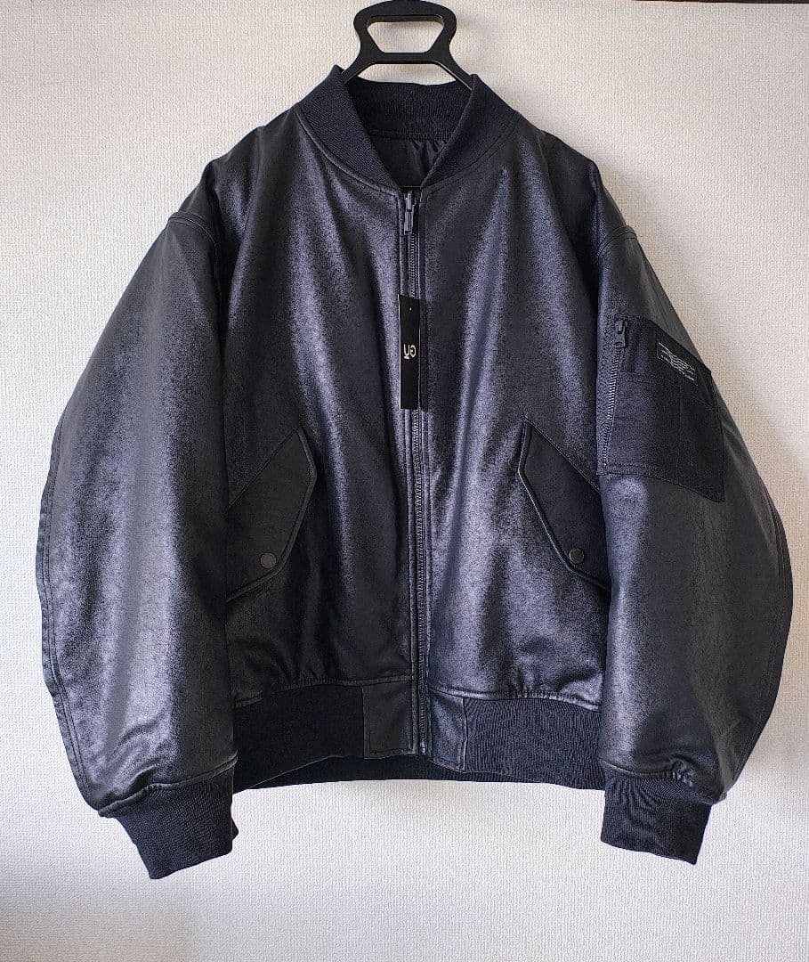 【新品】GU アンダーカバー フェイクレザーリバーシブルブルゾン MA-1 L