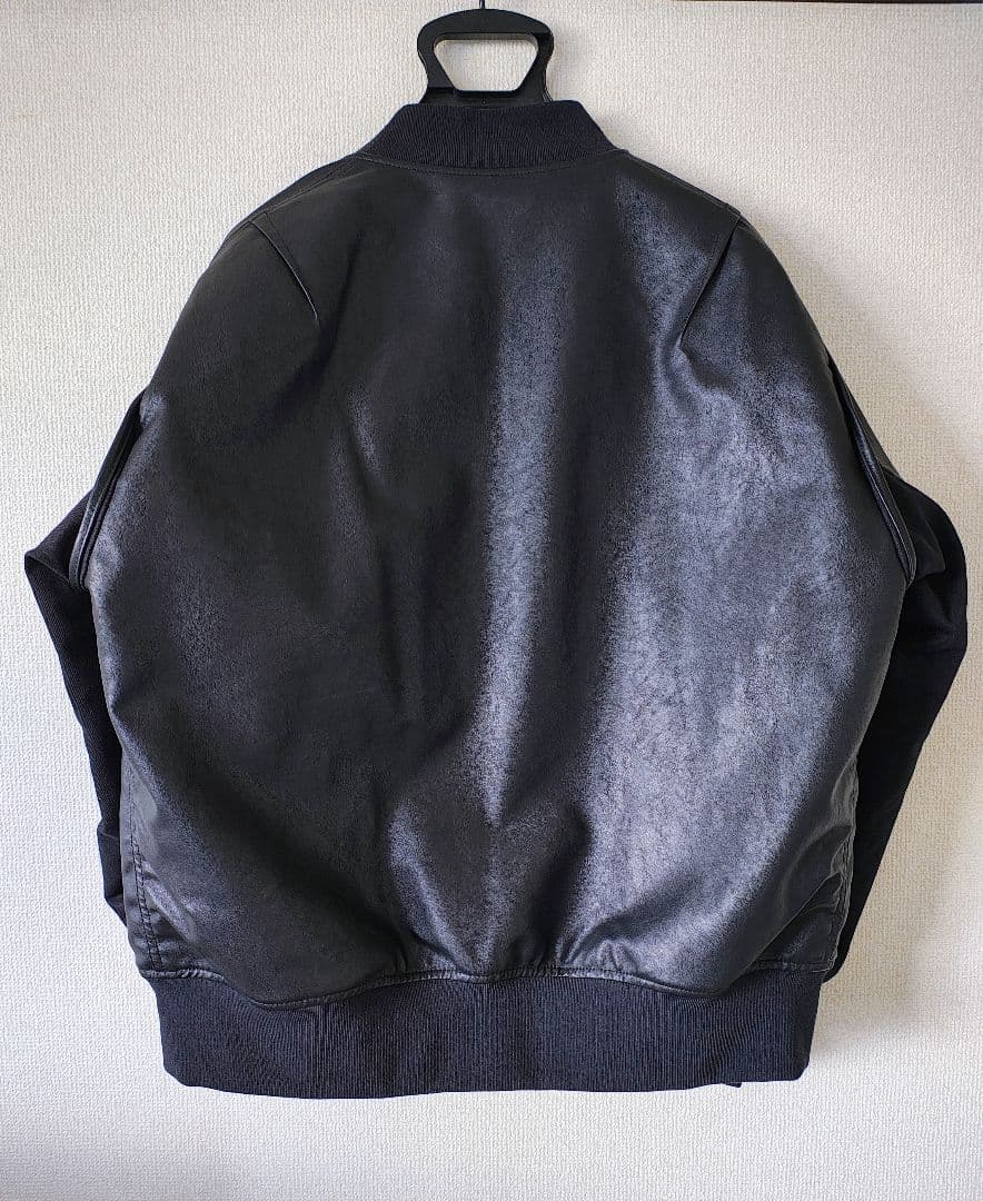 【新品】GU アンダーカバー フェイクレザーリバーシブルブルゾン MA-1 L