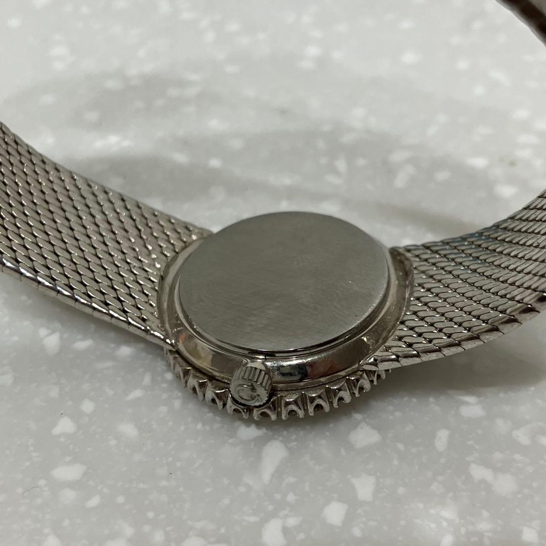 OMEGA De Ville ダイヤモンドベゼル　シルバー 手巻き時計　稼働品