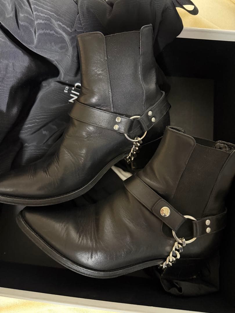 中古　CELINE カマルグ バイカー チェルシーブーツ　39　エディスリマン