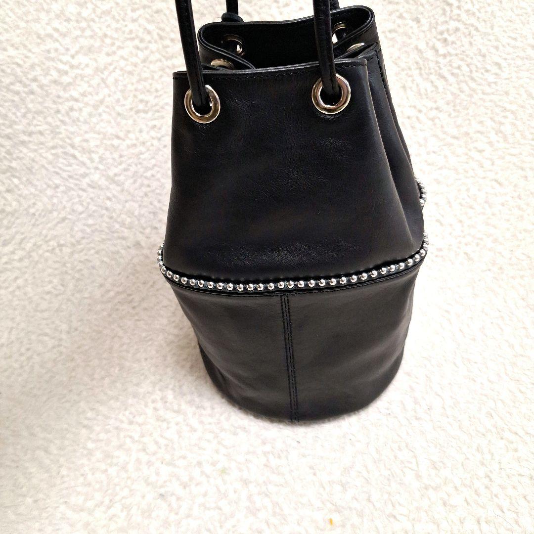 マルコマージ　スタッズ　巾着バッグ　ショルダーバッグ