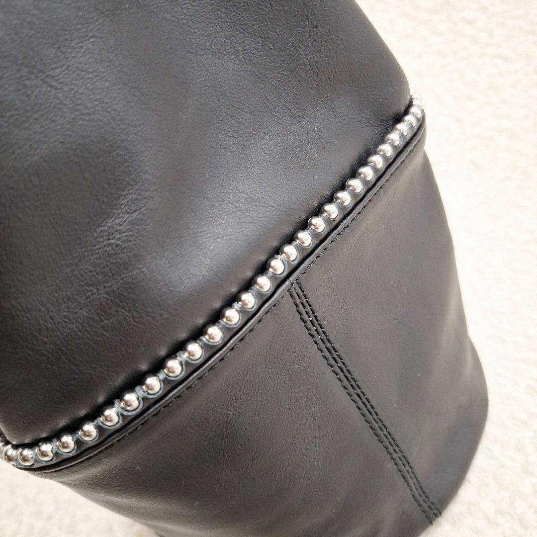 マルコマージ　スタッズ　巾着バッグ　ショルダーバッグ