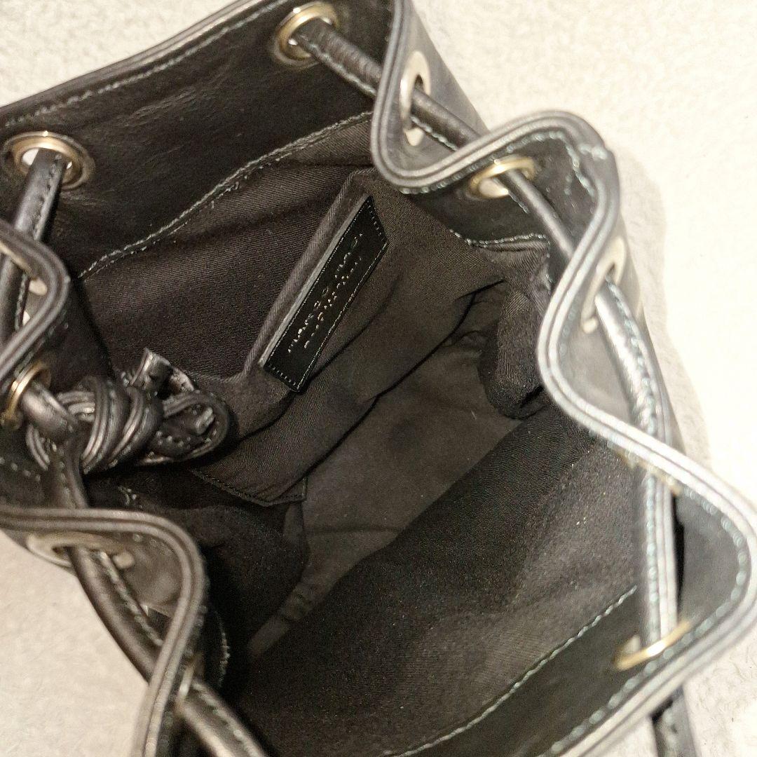 マルコマージ　スタッズ　巾着バッグ　ショルダーバッグ