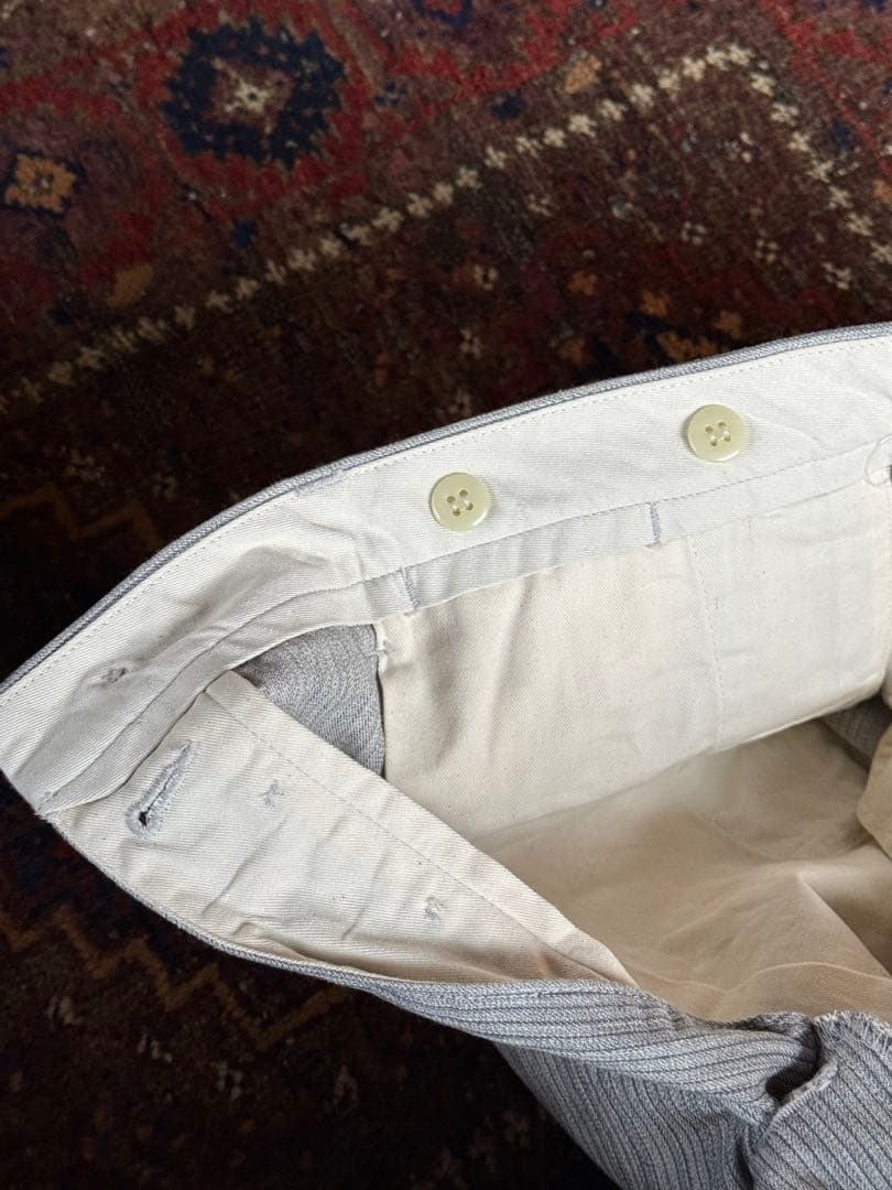 At Last コットンストライプ　トラウザー