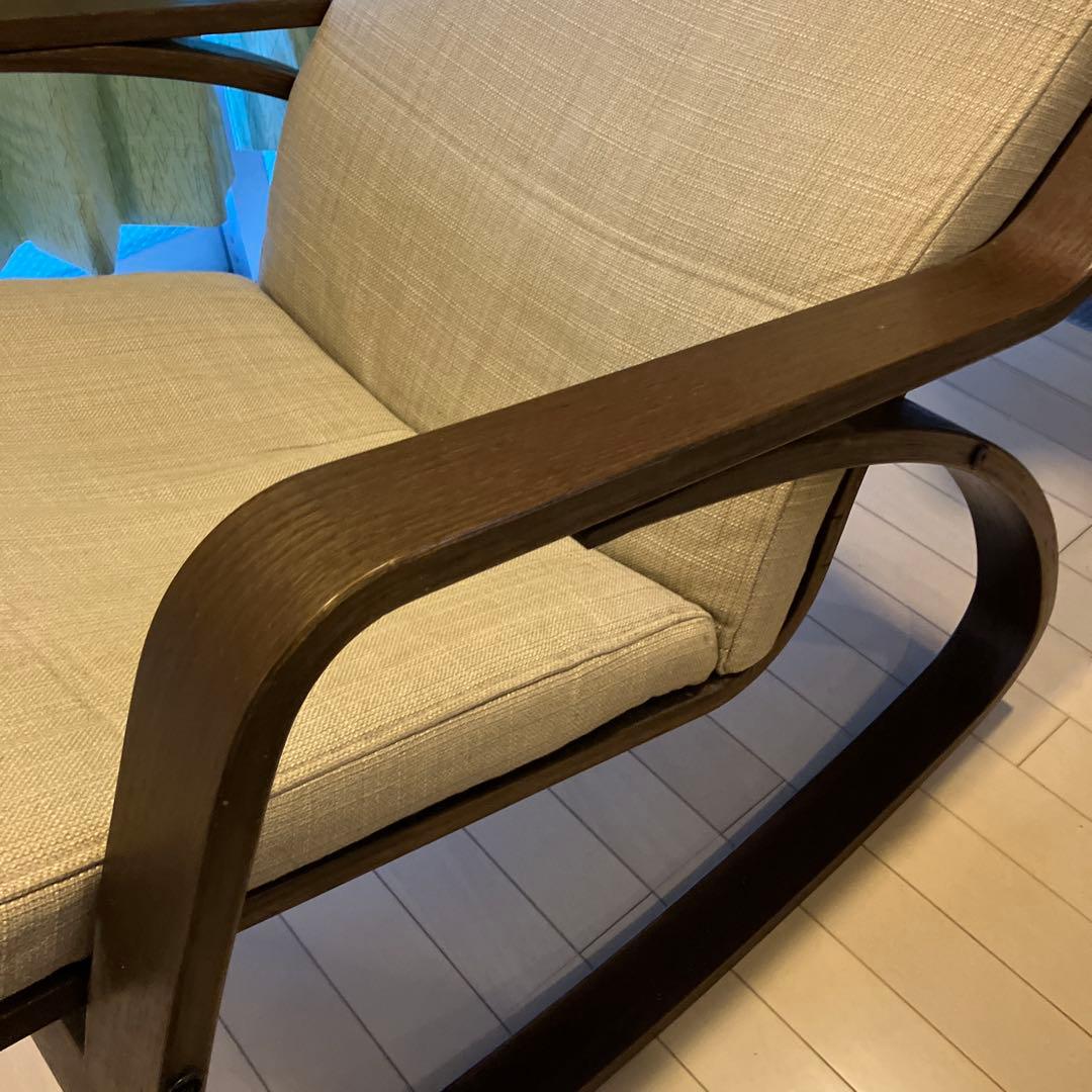 IKEA POÄNG ポエング ロッキングチェア ブラウン 低使用品